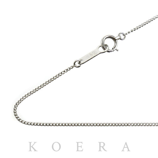 Pt850プラチナ ネックレス 喜平2面カット 1.9g 41cm レディース【中古】