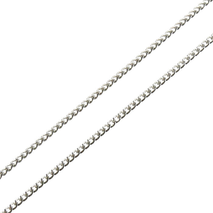 Pt850プラチナ ネックレス 喜平2面カット 1.9g 41cm レディース【中古】