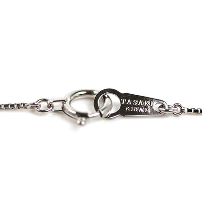 TASAKI タサキ K18WG ホワイトゴールド ネックレス ベネチアン 1.8g 40cm レディース【中古】