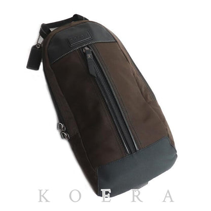 COACH コーチ ヴァリック スリング ボディバッグ ブラウン F70692 メンズ【中古】