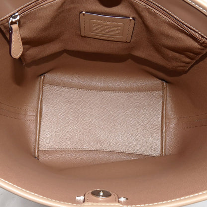 COACH コーチ シティ ラージ バケットバッグ 2Wayショルダーバッグ サンド/トープ CT802 アウトレット レディース【中古】