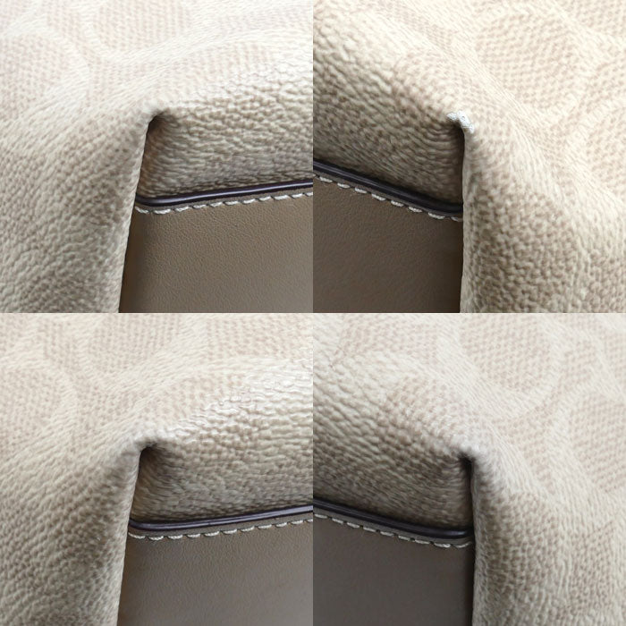 COACH コーチ シティ ラージ バケットバッグ 2Wayショルダーバッグ サンド/トープ CT802 アウトレット レディース【中古】