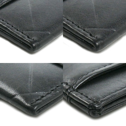 CHANEL シャネル ロゴ カードケース ブラック レディース【中古】