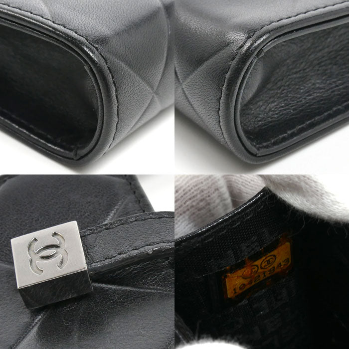 CHANEL シャネル ココマーク フォンホルダー ブラック バッグチャーム レディース【中古】