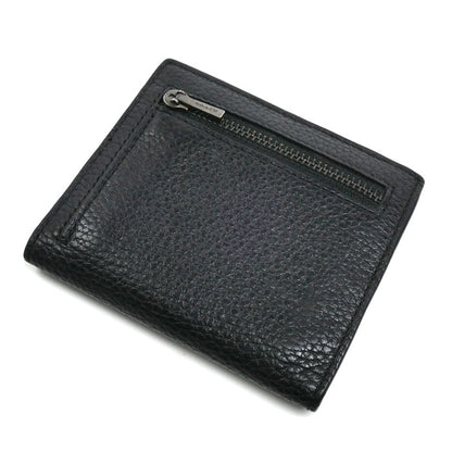 COACH コーチ スナップ カード ウォレット 二つ折り財布 ブラック CA020 QB/BK アウトレット メンズ【中古】