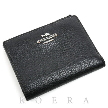 COACH コーチ バイフォールド ウォレット 二つ折り財布 ブラック CM315 SVDTV アウトレット レディース【中古】