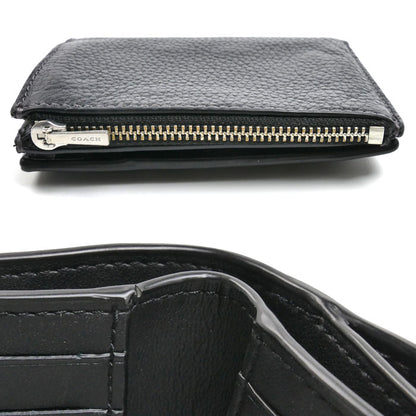 COACH コーチ バイフォールド ウォレット 二つ折り財布 ブラック CM315 SVDTV アウトレット レディース【中古】
