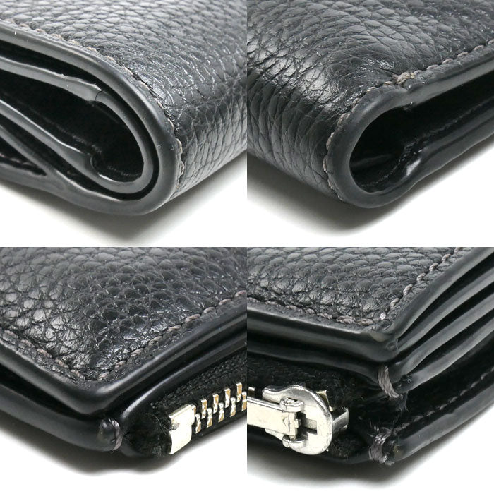 COACH コーチ バイフォールド ウォレット 二つ折り財布 ブラック CM315 SVDTV アウトレット レディース【中古】
