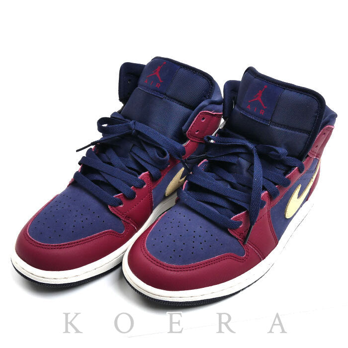 NIKE ナイキ エアジョーダン 1 MID SE スニーカー チームレッド/オブシディアン/ペールバニラ IO7449-600 27cm メンズ【未使用】【買取品】