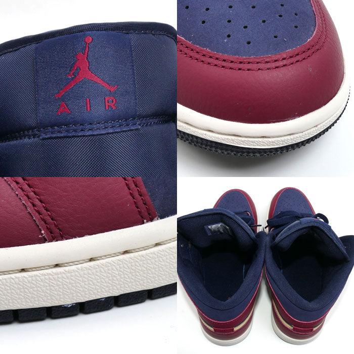 NIKE ナイキ エアジョーダン 1 MID SE スニーカー チームレッド/オブシディアン/ペールバニラ IO7449-600 27cm メンズ【未使用】【買取品】