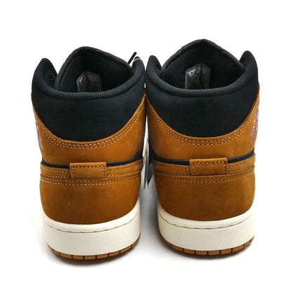 NIKE ナイキ エアジョーダン 1 MID SE スニーカー ブラック/バーシティレッド/セイル/フラックス HV4091-002 27cm メンズ【未使用】【買取品】
