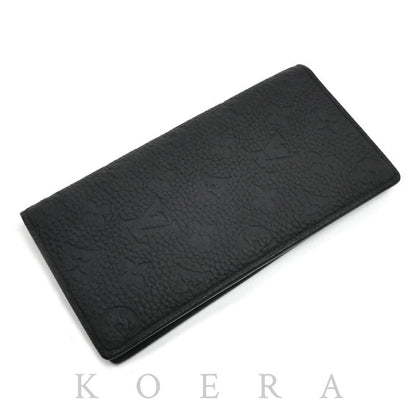 LOUIS VUITTON ルイ・ヴィトン ポルトフォイユ ブラザ 長財布 トリヨンレザー ノワール M69038 IC メンズ【中古】