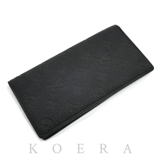 LOUIS VUITTON ルイ・ヴィトン ポルトフォイユ ブラザ 長財布 トリヨンレザー ノワール M69038 IC メンズ【中古】