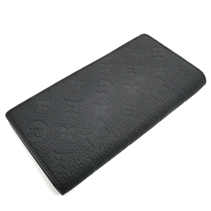 LOUIS VUITTON ルイ・ヴィトン ポルトフォイユ ブラザ 長財布 トリヨンレザー ノワール M69038 IC メンズ【中古】
