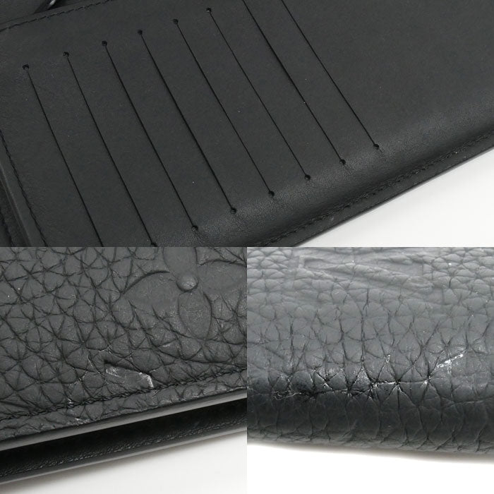 LOUIS VUITTON ルイ・ヴィトン ポルトフォイユ ブラザ 長財布 トリヨンレザー ノワール M69038 IC メンズ【中古】
