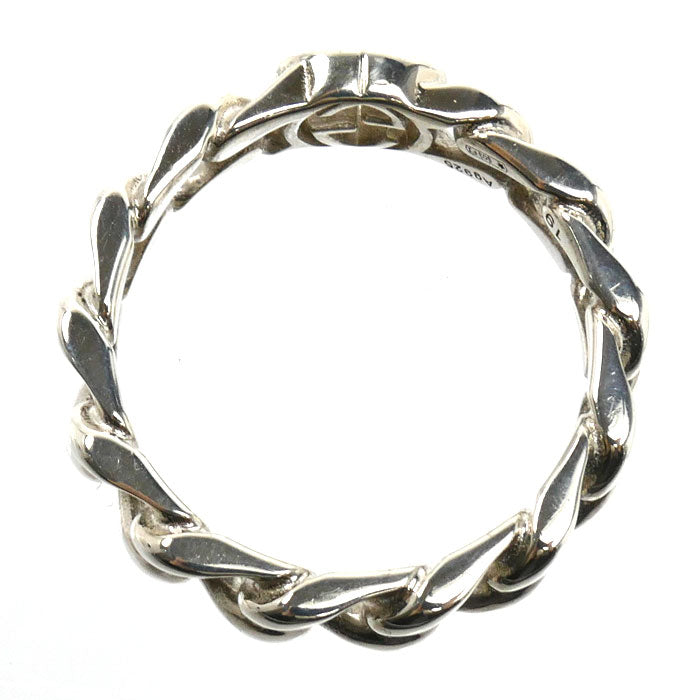 GUCCI グッチ シルバー925 インターロッキングG リング・指輪 843972 J8400 0818 19号 4.9g ユニセックス【中古】