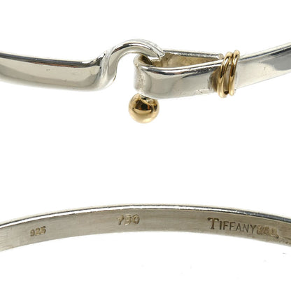 TIFFANY&Co. ティファニー シルバー925 K18YG イエローゴールド フック＆アイ バングル 12.7g レディース【中古】