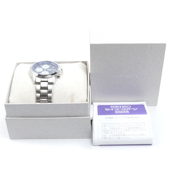 SEIKO セイコー クロノグラフ 腕時計 電池式 SND365PC/7T92-0DW0 海外モデル メンズ【中古】【美品】