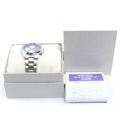 SEIKO セイコー クロノグラフ 腕時計 電池式 SND365PC/7T92-0DW0 海外モデル メンズ【中古】【美品】
