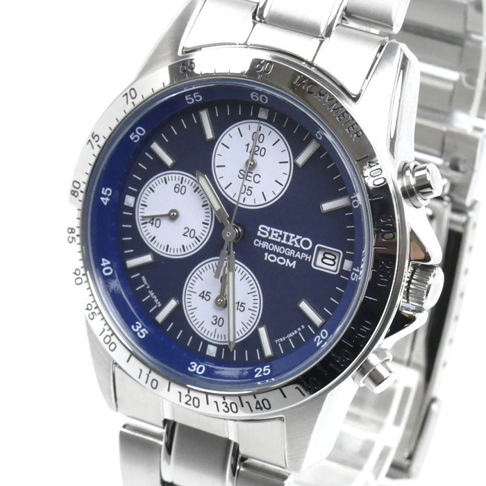SEIKO セイコー クロノグラフ 腕時計 電池式 SND365PC/7T92-0DW0 海外モデル メンズ【中古】【美品】