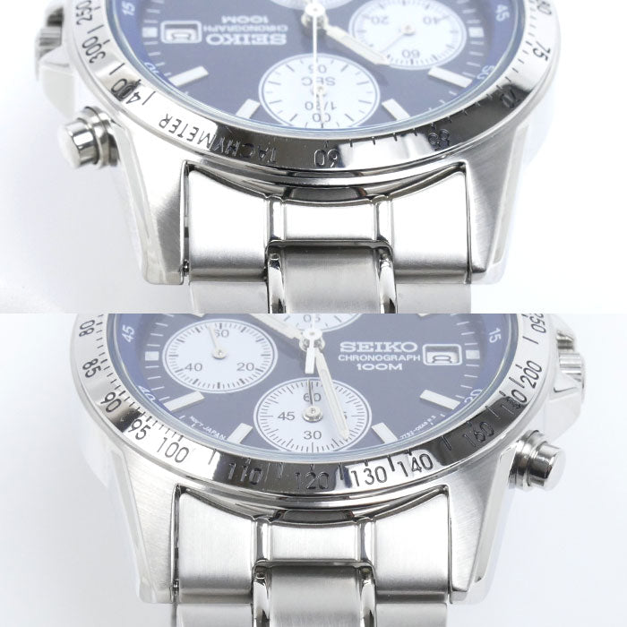 SEIKO セイコー クロノグラフ 腕時計 電池式 SND365PC/7T92-0DW0 海外モデル メンズ【中古】【美品】