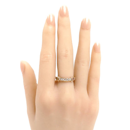 STAR JEWELRY スタージュエリー K10PG ピンクゴールド ラインストーン マルチストーン リング・指輪 エメラルド ルビー サファイア 12号 3.4g レディース【中古】