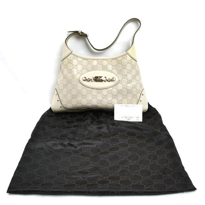 GUCCI グッチ グッチシマ ワンショルダー ショルダーバッグ ホワイト 145778 レディース【中古】