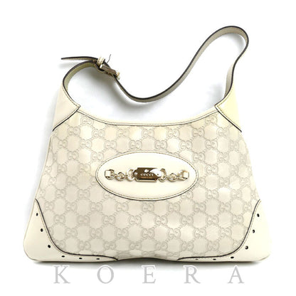GUCCI グッチ グッチシマ ワンショルダー ショルダーバッグ ホワイト 145778 レディース【中古】