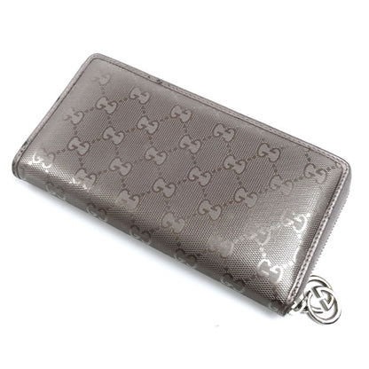 GUCCI グッチ GGインプリメ 長財布 ラウンドファスナー メタリックパープル 212110 FU4FN 5462 ユニセックス【中古】