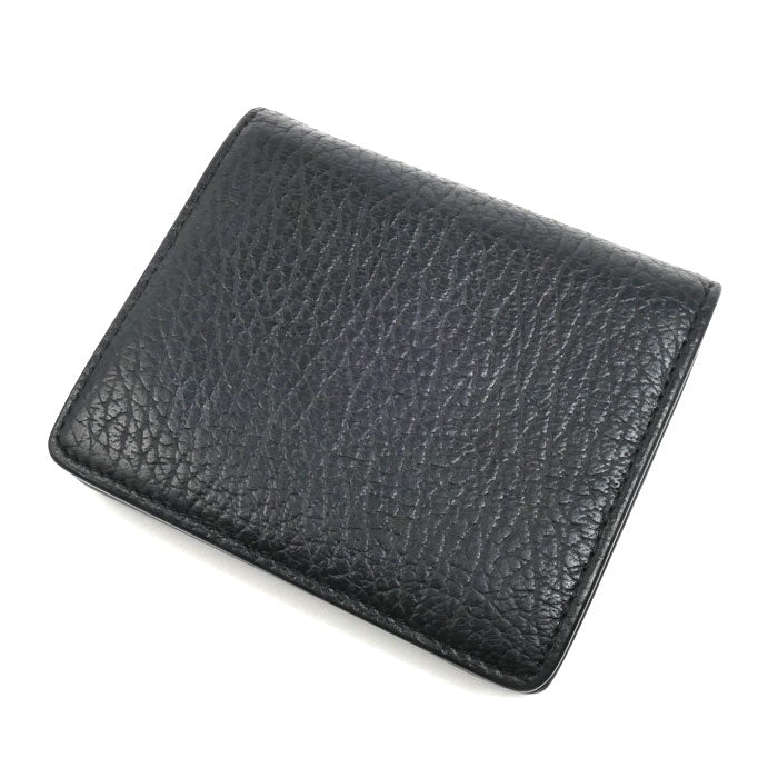 Maison Margiela 4ステッチ 二つ折り財布 ブラック S56UI0140 P4455 T8013 ユニセックス【中古】