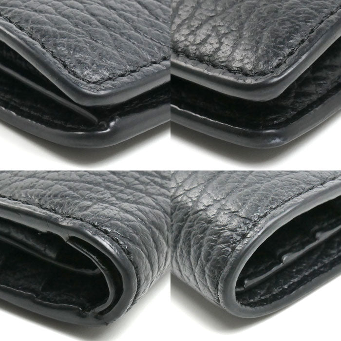Maison Margiela 4ステッチ 二つ折り財布 ブラック S56UI0140 P4455 T8013 ユニセックス【中古】