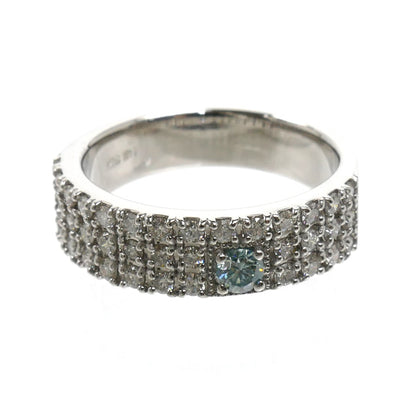 K18WG ホワイトゴールド リング・指輪 ダイヤモンド0.10ct/0.52ct 11号 6.0g レディース【中古】【美品】