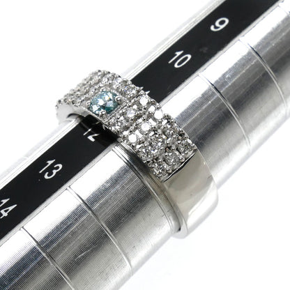 K18WG ホワイトゴールド リング・指輪 ダイヤモンド0.10ct/0.52ct 11号 6.0g レディース【中古】【美品】