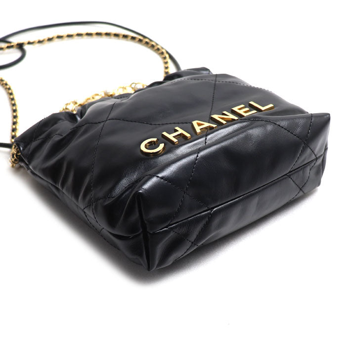 CHANEL シャネル CHANEL 22 MINI 2Wayショルダーバッグ ブラック AS3980 B17401 94305 レディース【中古】【美品】