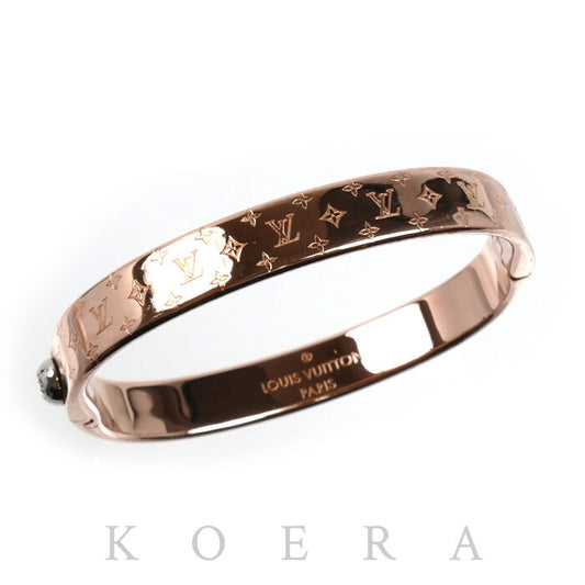 LOUIS VUITTON ルイ・ヴィトン メタル カフ ナノグラム バングル M00254 LE2242 M レディース【中古】