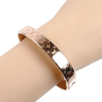 LOUIS VUITTON ルイ・ヴィトン メタル カフ ナノグラム バングル M00254 LE2242 M レディース【中古】