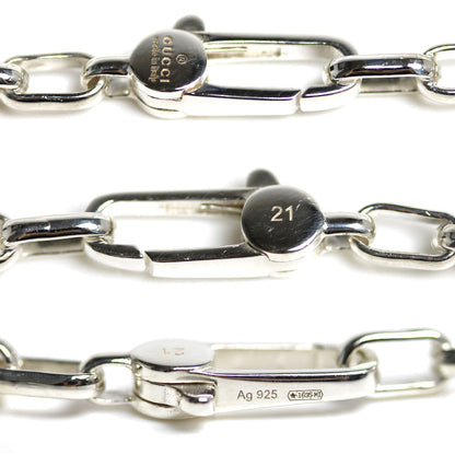 GUCCI グッチ シルバー925 インターロッキングG ブレスレット 295711 J8400 8106 12.4g 21cm メンズ【中古】