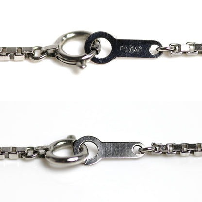 Pt850プラチナ ネックレス ベネチアン 10.2g 50cm ユニセックス【中古】