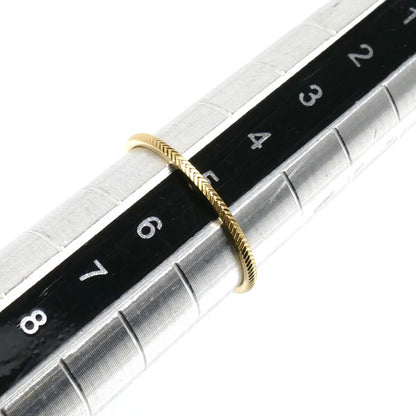 ete エテ K18YG イエローゴールド アロウカット リング・指輪 210398 5号 0.5g レディース【中古】【美品】