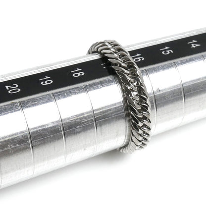 Pt900プラチナ 喜平8面トリプル リング・指輪 17号 3.4g メンズ【中古】