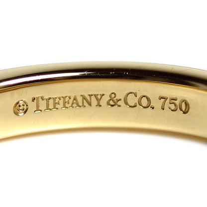 TIFFANY&Co. ティファニー K18YG イエローゴールド フラットバンド リング・指輪 9号 3.3g レディース【中古】