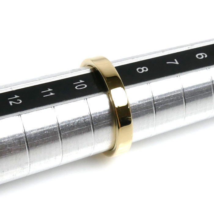 TIFFANY&Co. ティファニー K18YG イエローゴールド フラットバンド リング・指輪 9号 3.3g レディース【中古】