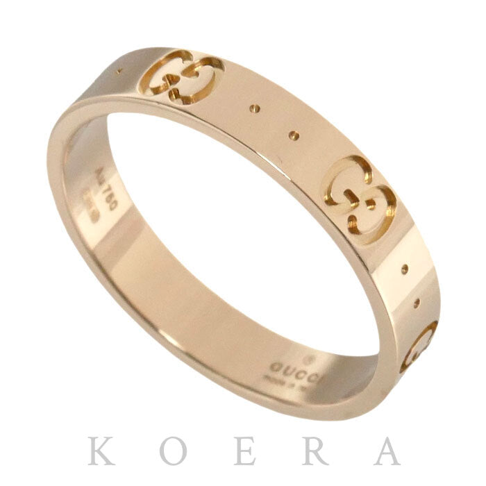GUCCI グッチ K18PG ピンクゴールド ICON リング・指輪 152045 J8500 5702 17号 4.2g ユニセックス【中古】