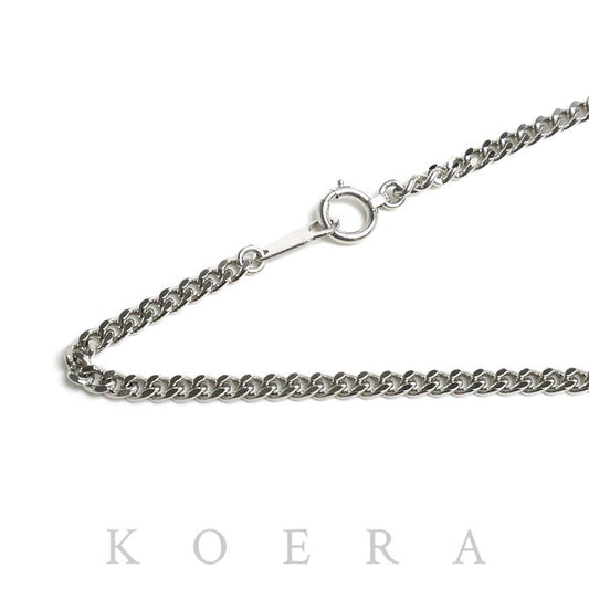 Pt850プラチナ ネックレス 喜平2面カット 25.0g 60cm メンズ【中古】