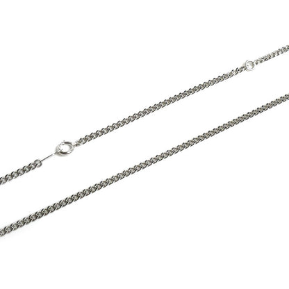 Pt850プラチナ ネックレス 喜平2面カット 25.0g 60cm メンズ【中古】