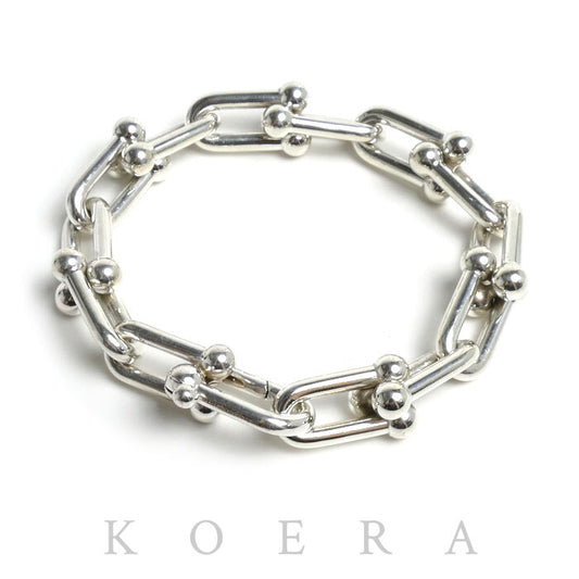 TIFFANY&Co. ティファニー シルバー925 ハードウェア ラージリンク ミディアム ブレスレット 60153091 63.3g ユニセックス【中古】