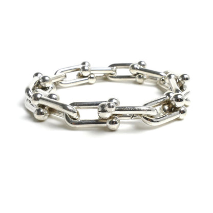 TIFFANY&Co. ティファニー シルバー925 ハードウェア ラージリンク ミディアム ブレスレット 60153091 63.3g ユニセックス【中古】