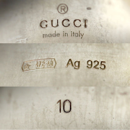 GUCCI グッチ シルバー925 ブランデッドG リング・指輪 032660 09840 8106 9号 7.4g レディース【中古】