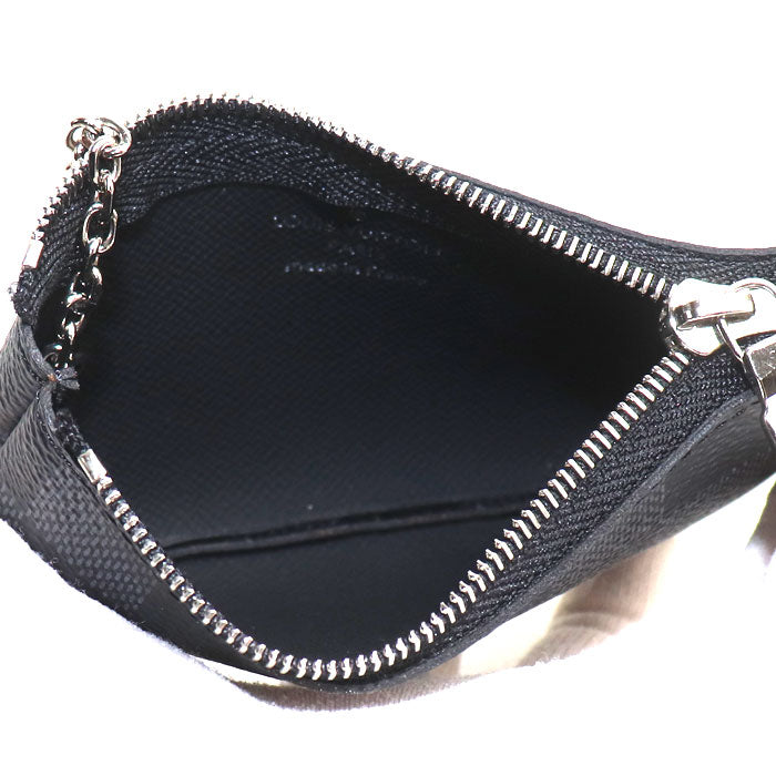 LOUIS VUITTON ルイ・ヴィトン ポシェット・クレ コインケース ダミエグラフィット N60155 CT0293 メンズ【中古】【美品】