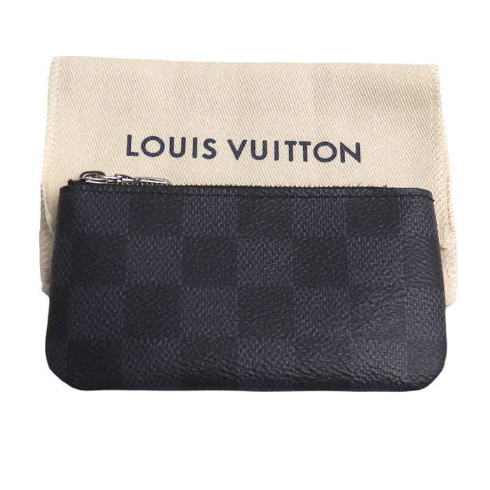 LOUIS VUITTON ルイ・ヴィトン ポシェット・クレ コインケース ダミエグラフィット N60155 CT0293 メンズ【中古】【美品】